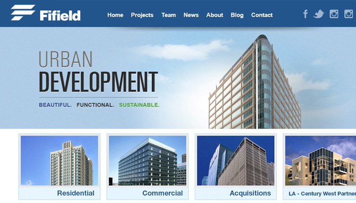 32个国外房地产开发公司网站设计