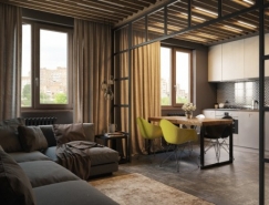 裸露的砖墙：怀旧复古风家居装修设计