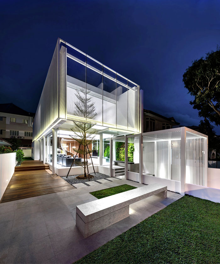 新加坡Greja透亮的玻璃别墅
