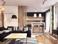 开放式空间布局的现代公寓设计