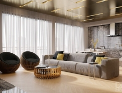 莫斯科华丽质感和现代公寓设计