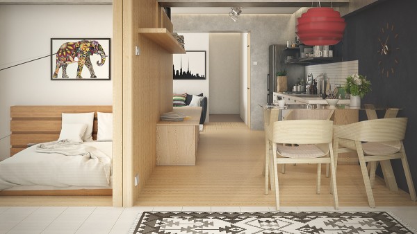 5个漂亮的现代小公寓设计