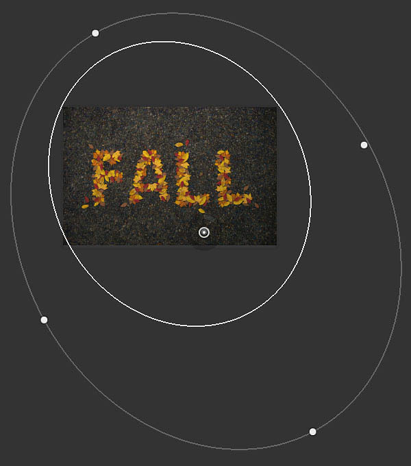 Photoshop制作有趣的秋季树叶字