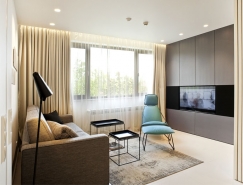 索非亚时尚的极简主义风格小公寓设计