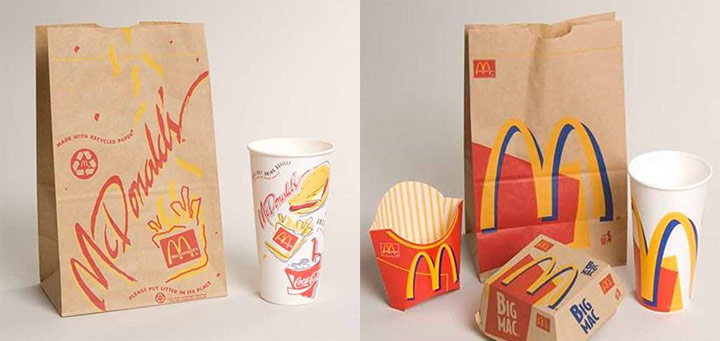 麦当劳换了新包装 希望人们走在街上拿着它觉得时尚