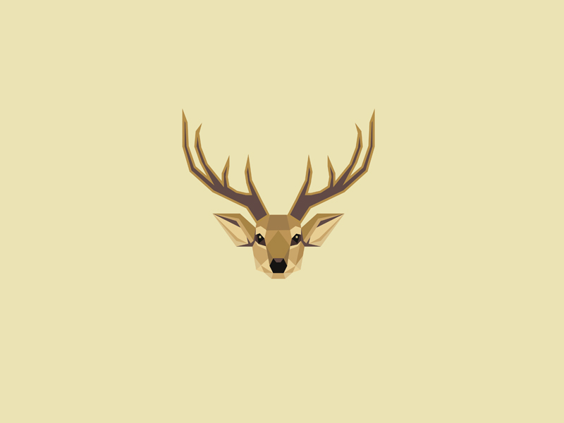 45款低多边形风格动物logo设计