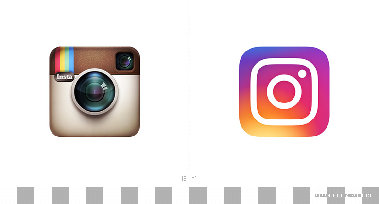 知名图片分享平台Instagram更换新LOGO