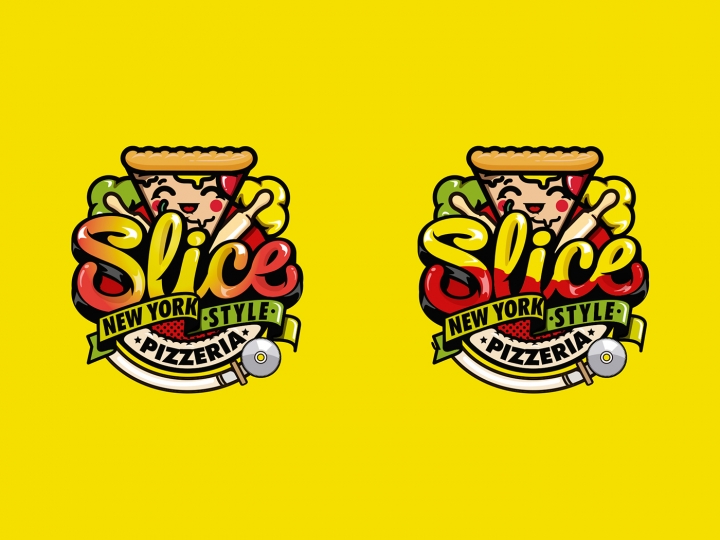 韩国Slice比萨包装设计