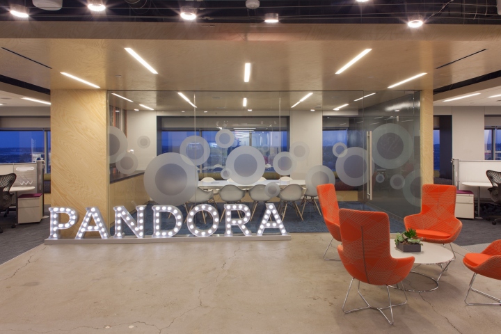 Pandora音乐电台办公室空间设计