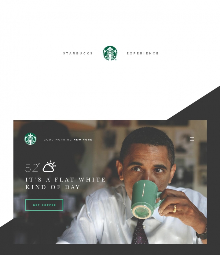 Starbucks Experience星巴克用户体验网站设计