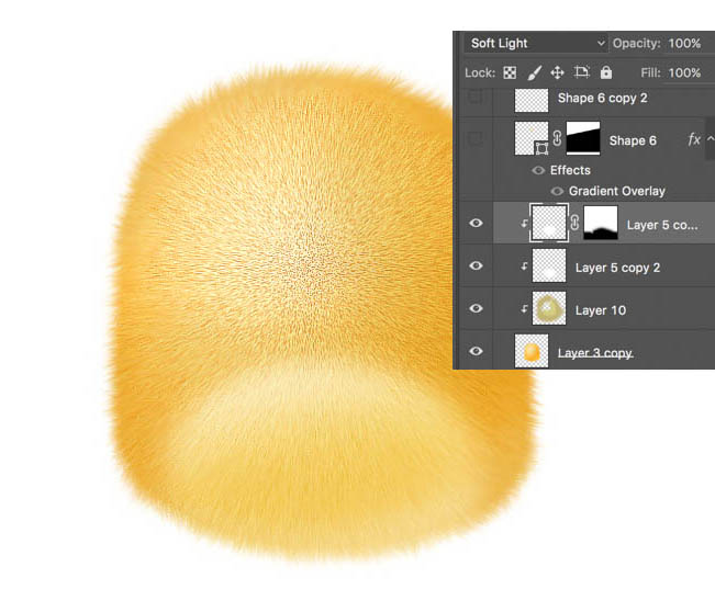 Photoshop绘制超萌的小黄鸟
