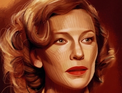 Evgeny Lukovenko明星肖像插画作品