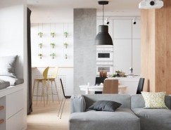 簡潔明快的三居室複式公寓設計