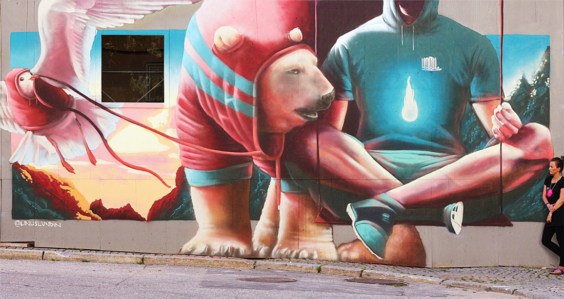 Linus Lundin令人惊叹的街头艺术作品
