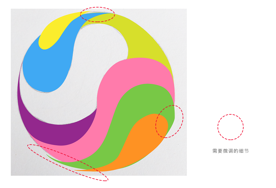 新立体主义：绘制一个抽象立体感太极球