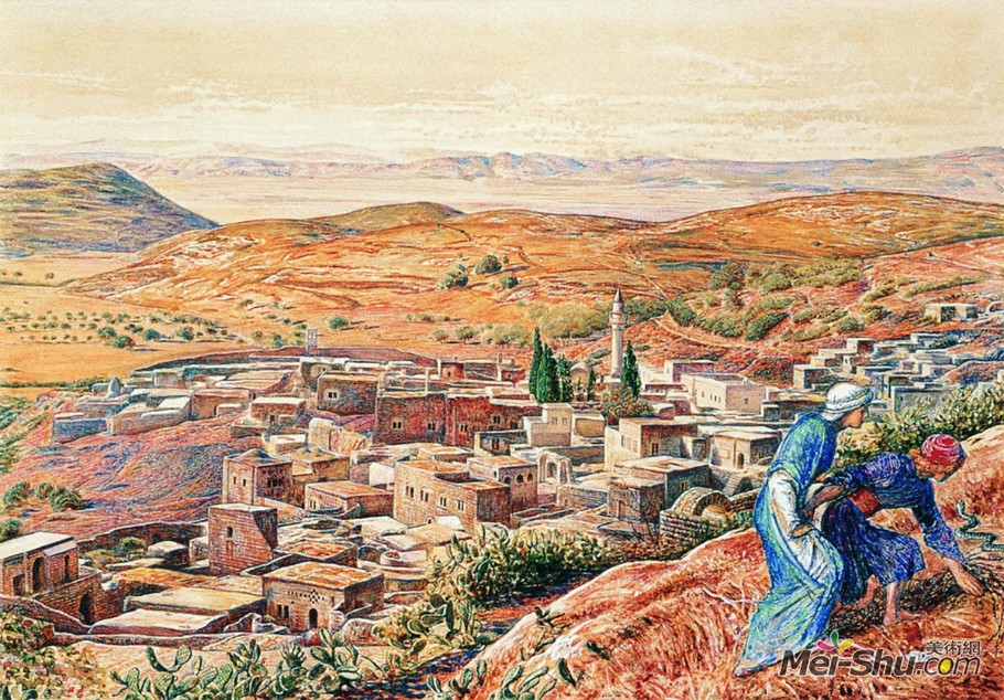 威廉·霍爾曼·亨特William Holman Hunt作品 拿撒勒(巴勒斯坦地區北部古城，相傳為耶穌的故鄉)