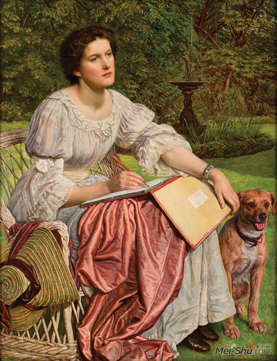 威廉·霍爾曼·亨特（William Holman Hunt）作品 Miss Gladis M. Holman Hunt