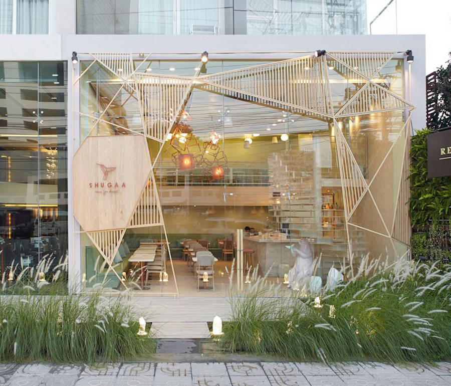 曼谷shugaa甜品店空间设计