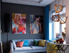 大胆的装修风格:3个小公寓装修设计