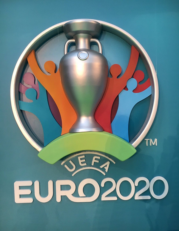 欧洲足联公布2020年欧洲杯LOGO