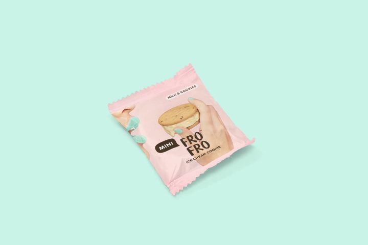 FRO FRO冰淇淋饼干品牌和包装设计