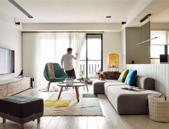 台湾俏皮简约风的公寓装修设计