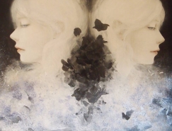 Kuroki Mitsuko忧郁人物插画欣赏