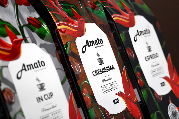 Amato咖啡包装设计