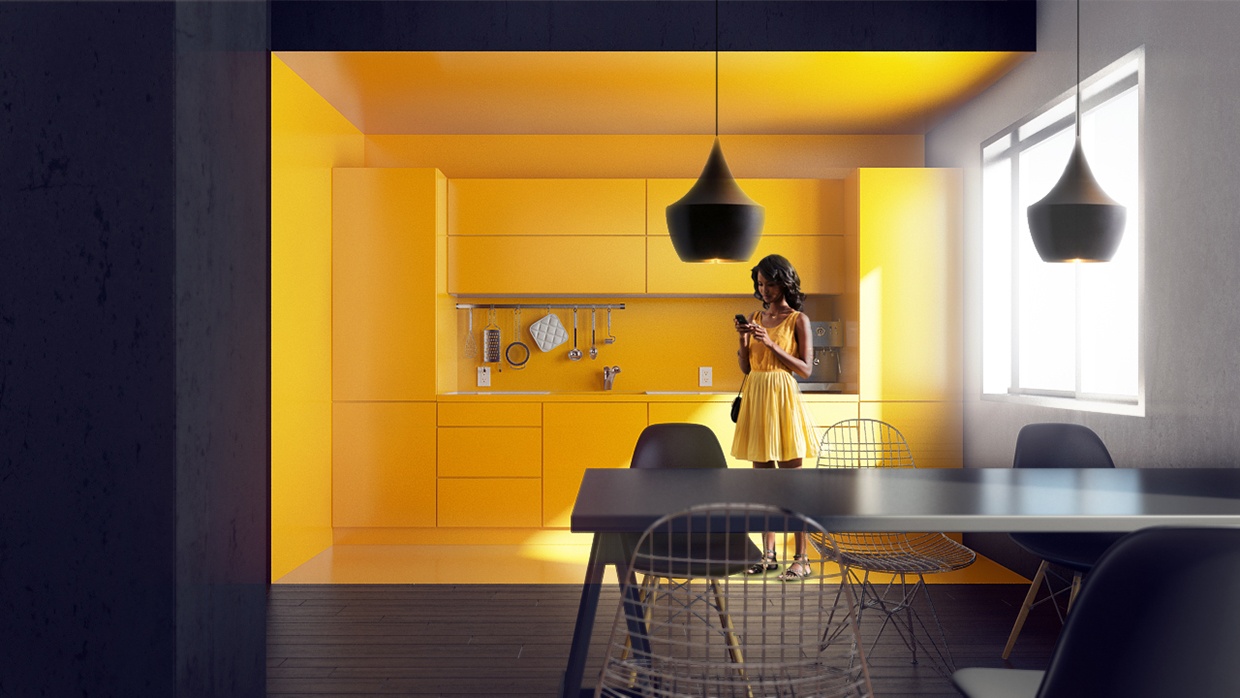20个亮丽的黄色系厨房设计
