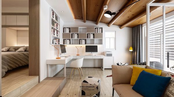 巧妙的空间利用：3个开放布局小公寓设计