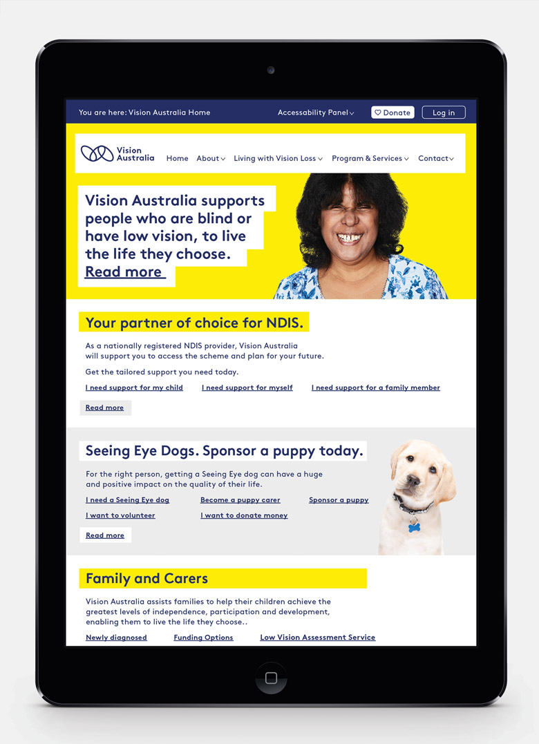 澳洲视觉障碍协会（Vision Australia）更换新LOGO