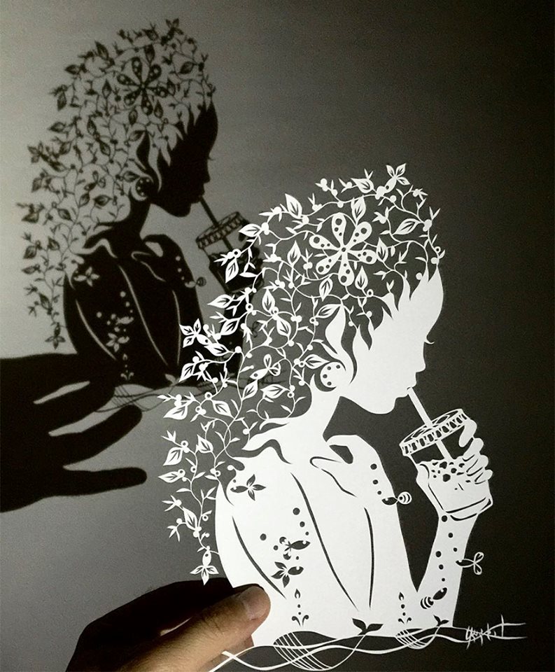 日本艺术家Riu令人惊叹的剪纸艺术