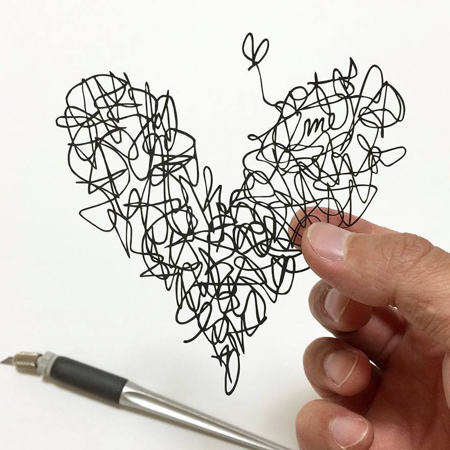 日本艺术家Riu令人惊叹的剪纸艺术