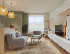 巧妙的空间利用：3个开放布局小公寓设计