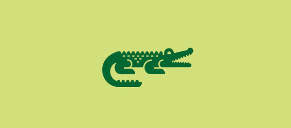 标志设计元素应用实例：鳄鱼