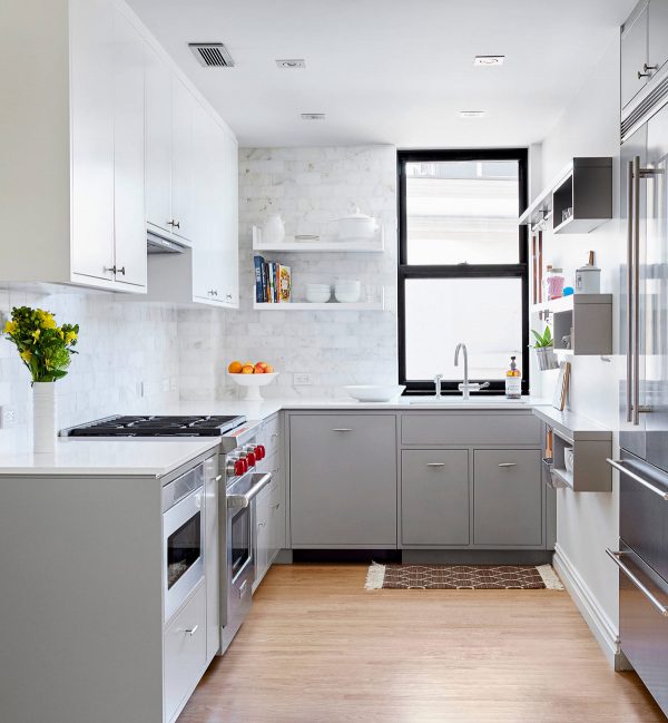 漂亮的灰和白：30个厨房设计欣赏