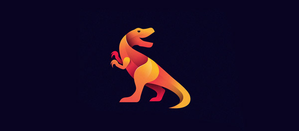 标志设计元素应用实例：恐龙