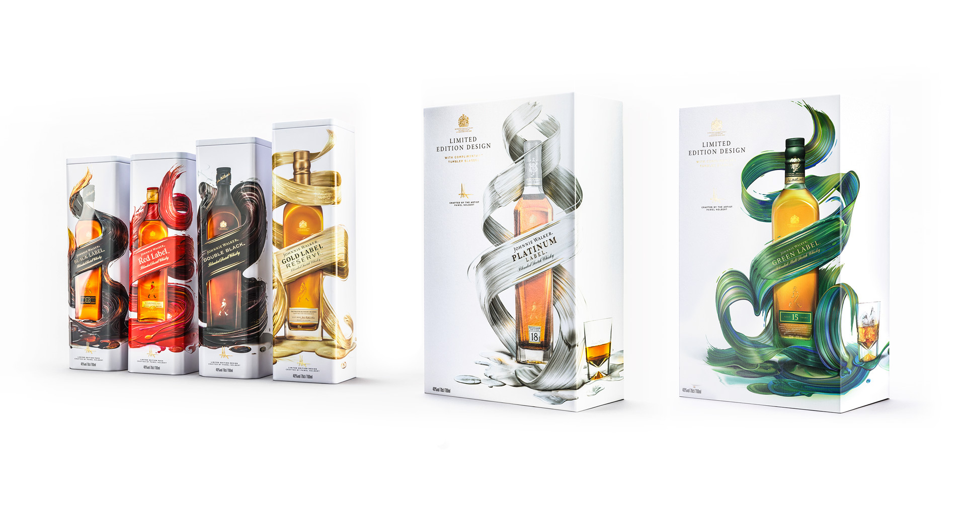 威士忌品牌Johnnie Walker限量版礼品包装设计