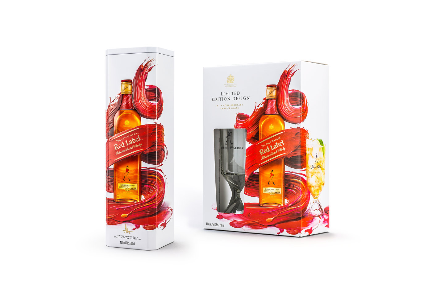 威士忌品牌Johnnie Walker限量版礼品包装设计