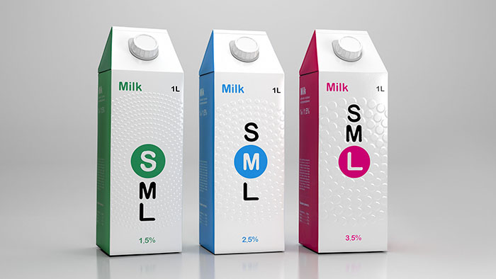 SML牛奶包装设计
