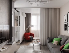 3个使用玻璃隔断墙的小公寓装修设计