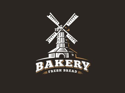 35款漂亮的面包店logo设计
