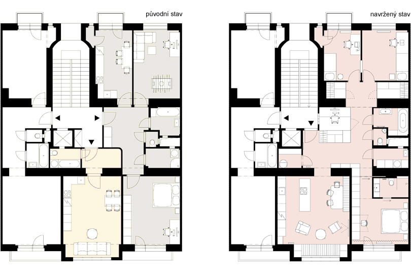 合二为一: 捷克19世纪老公寓改造设计