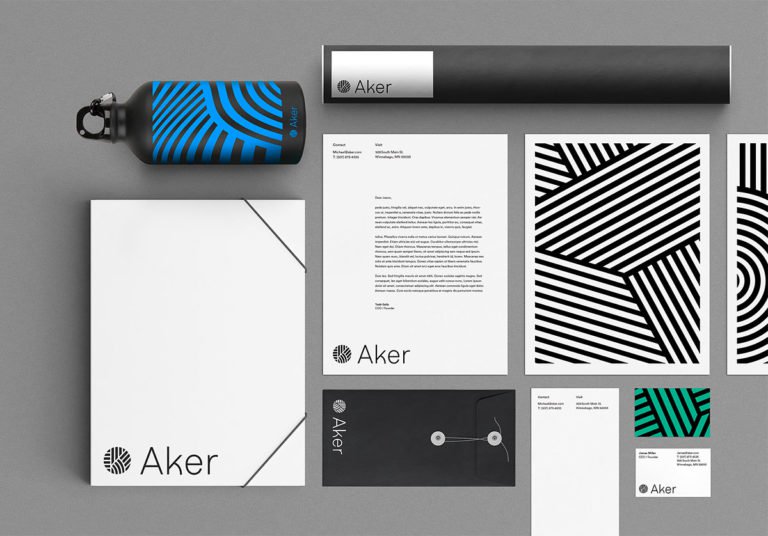 无人机品牌Aker视觉形象和监控界面设计