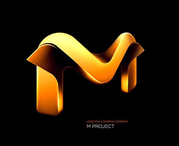 Pavel Zertsikel 3D效果Logo和字体设计