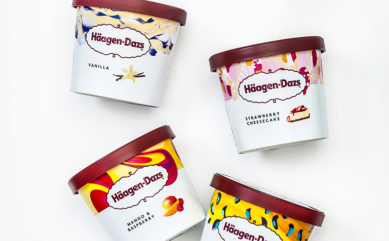 哈根达斯（Häagen-Dazs）推出新LOGO和新包装