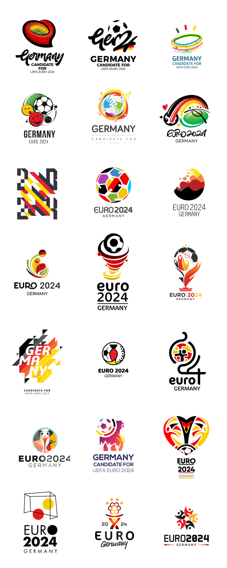 德国足协公布2024年欧洲杯申办LOGO
