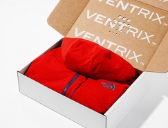 The North Face：Ventrix服装包装盒