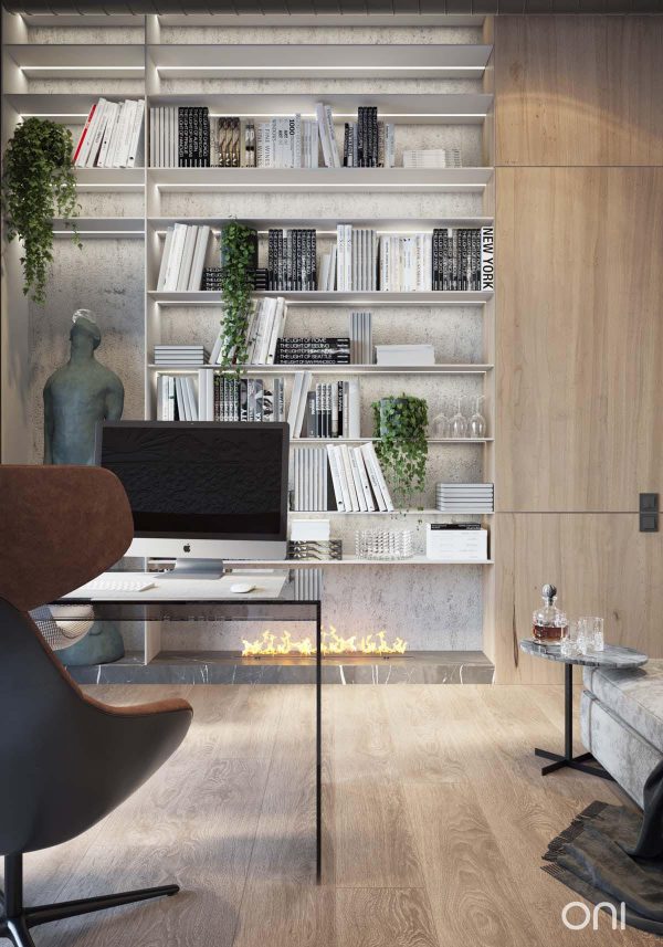 舒适与工业风格融合的现代Loft住宅设计
