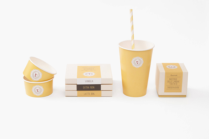 Vanilla Milano冰淇淋店视觉形象设计